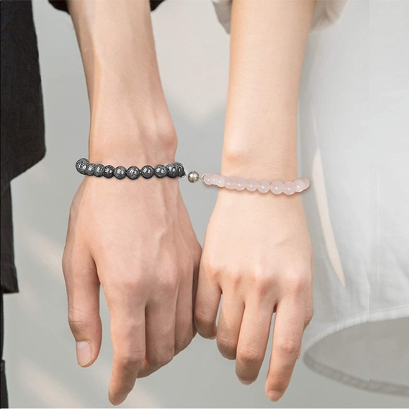 Friendship Bracelets & Heart Necklaces Magnetic EIELO 4Pcs - Picture 2 of 15